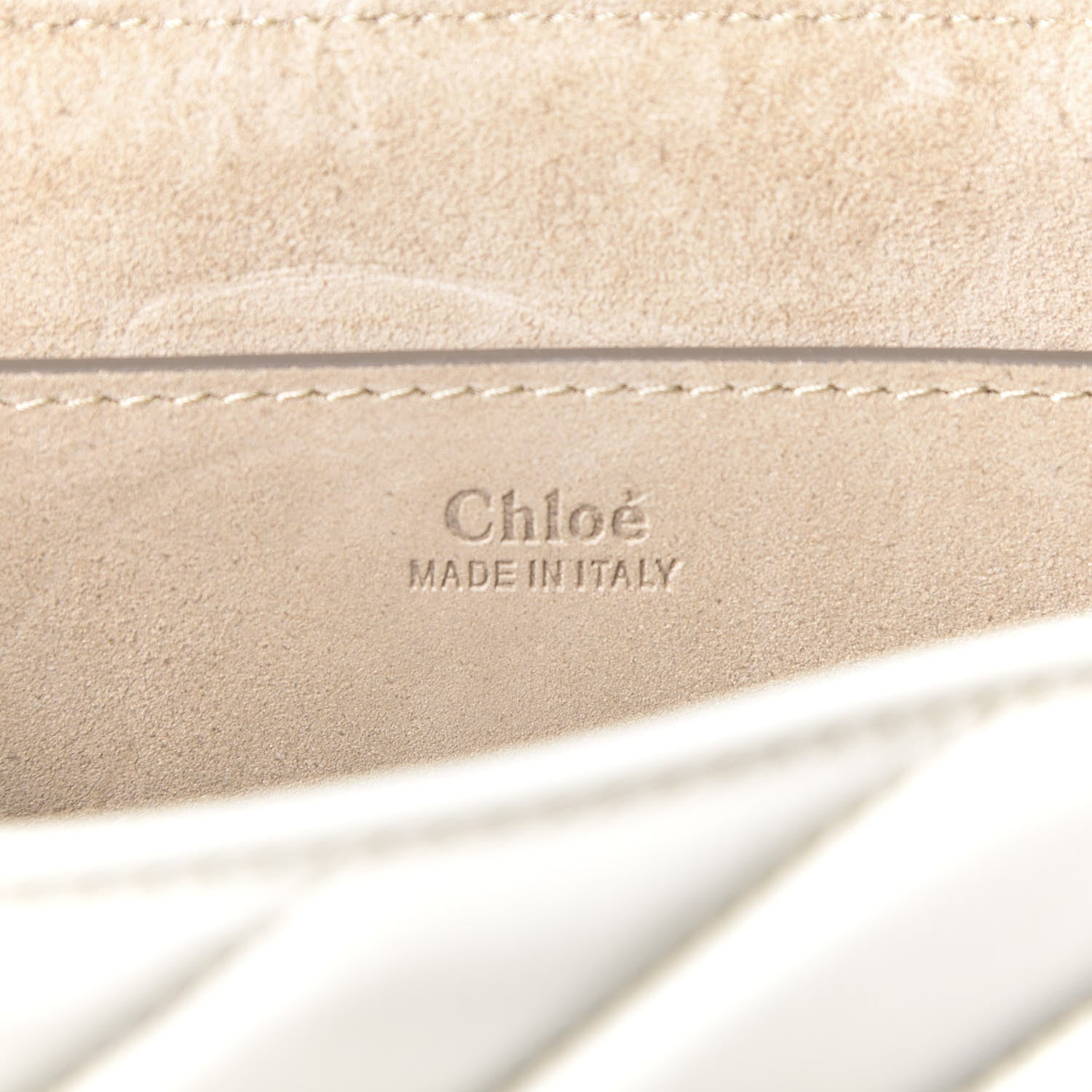Chloe Calfskin Quilted Mini Drew Bijou Shoulder Bag Natural White 7 of 9