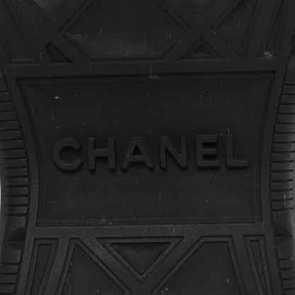 Chanel Velvet Calfskin Mixed Fibers CC Sneakers 40 Black 7 of 11