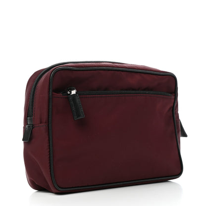Prada Tessuto Nylon Saffiano Wristlet Granato 3 of 9