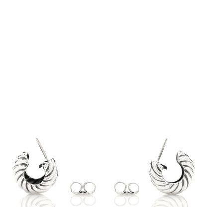 David Yurman Sterling Silver Cable Classics Hoop Earrings 3 of 4