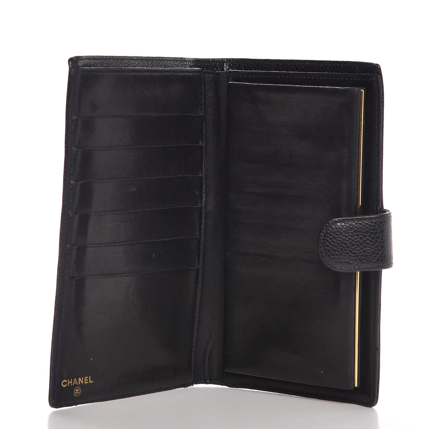 Caviar Timeless CC French Wallet Black