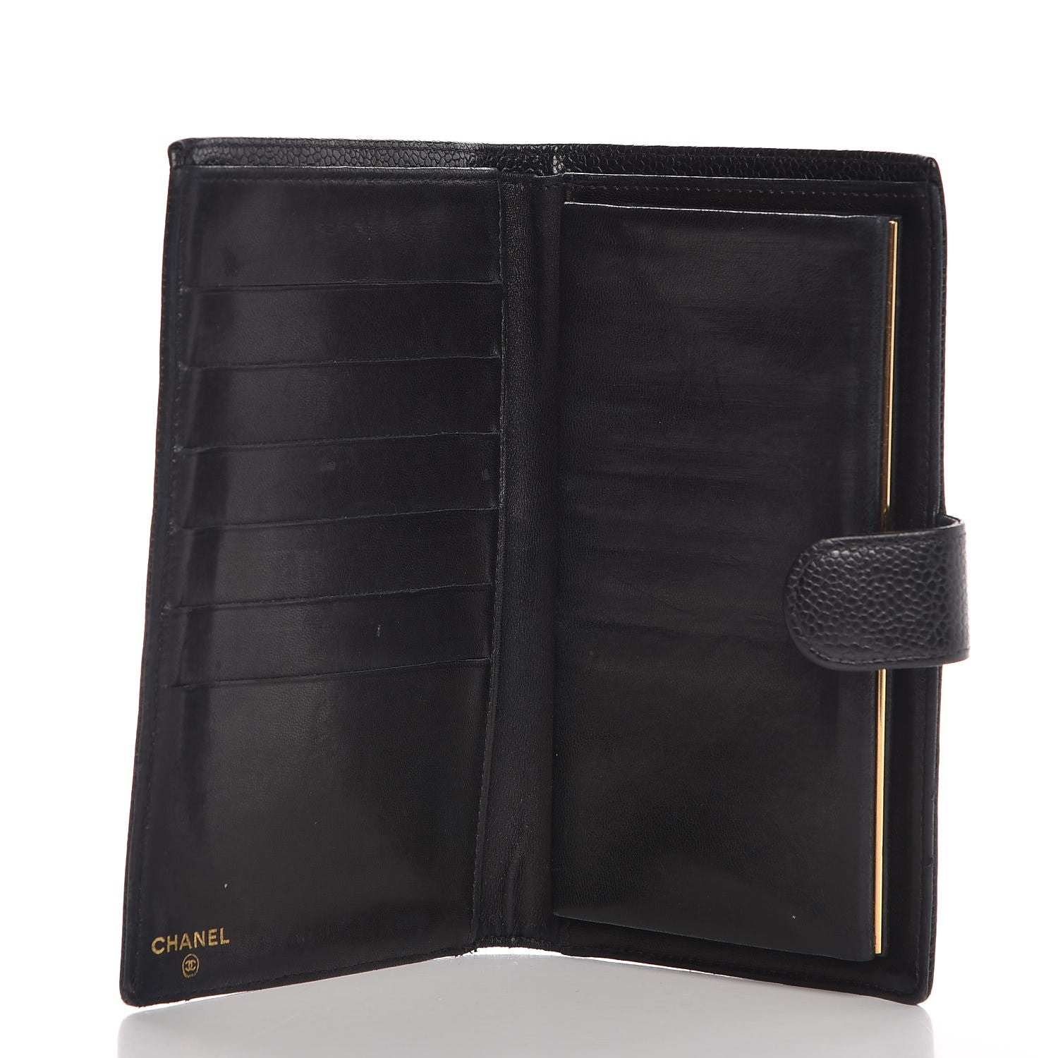 Chanel Caviar Timeless CC French Wallet Black 5 of 9