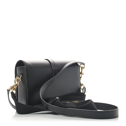 Saint Laurent Textured Calfskin Medium Classic Monogram Universite Bag Black 2 of 5