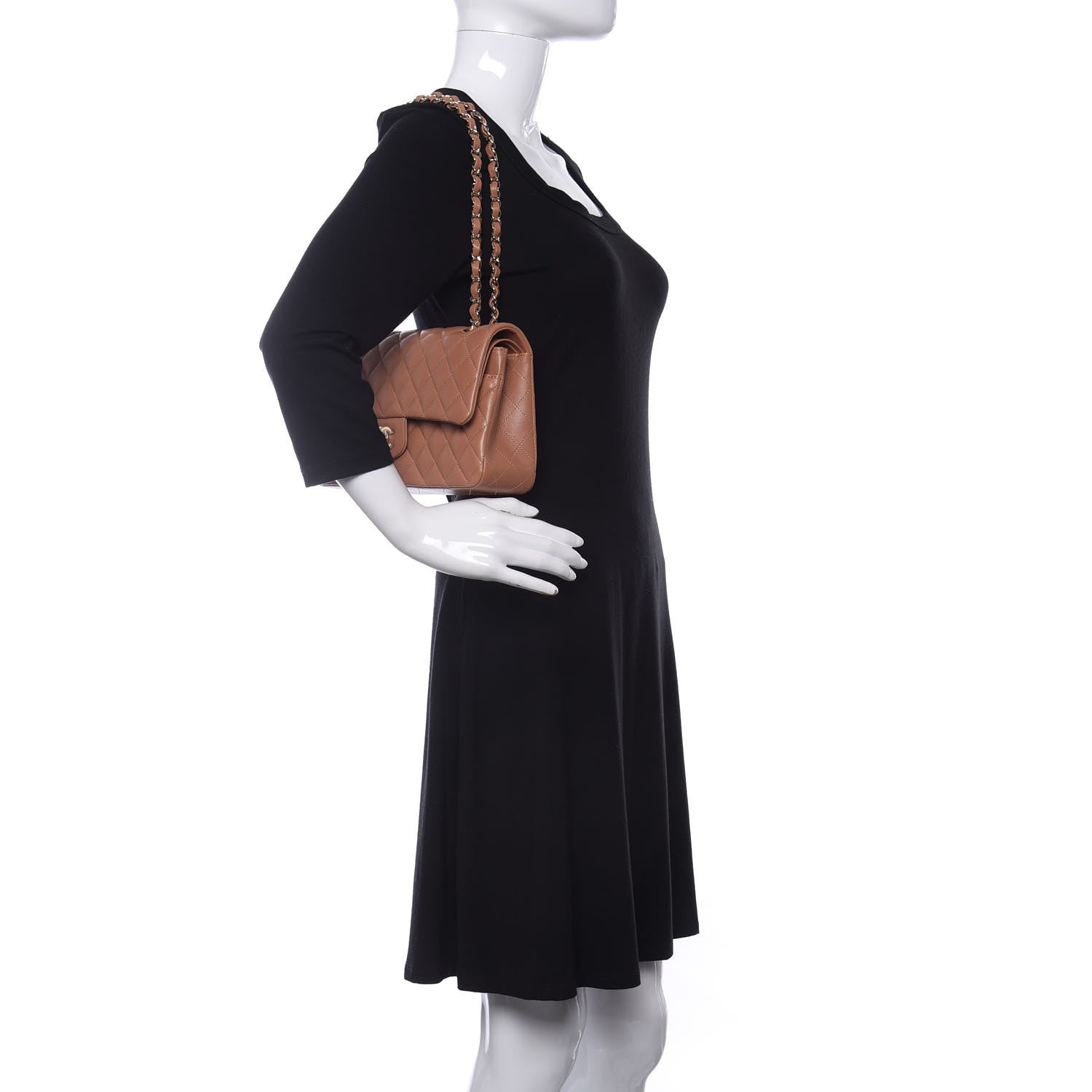 Chanel Lambskin Quilted Medium Double Flap Brown 2 of 10