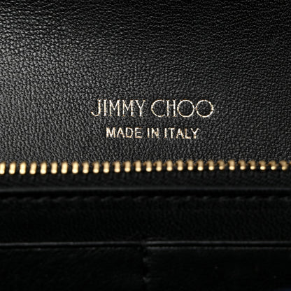 Jimmy Choo Patent Milla Wallet on Chain Navy 6 of 8