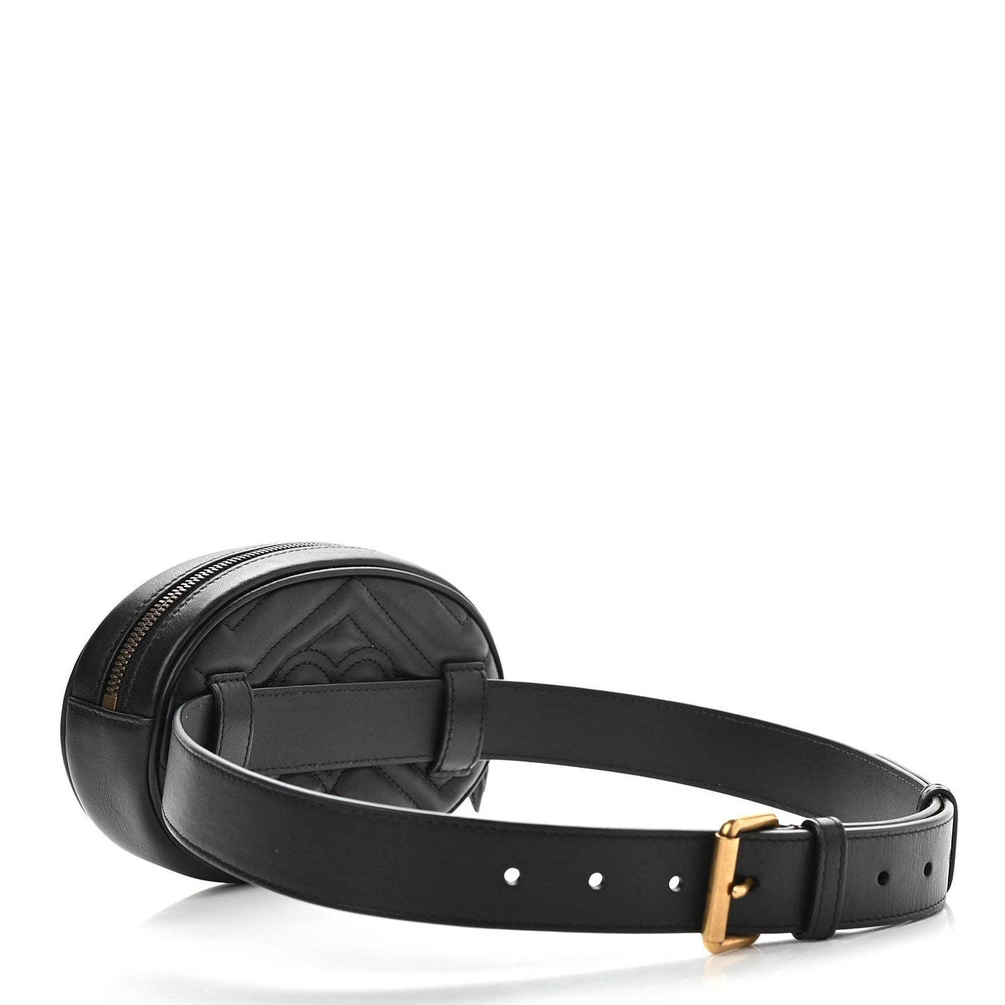 Calfskin Matelasse GG Marmont Belt Bag 85 34 Black