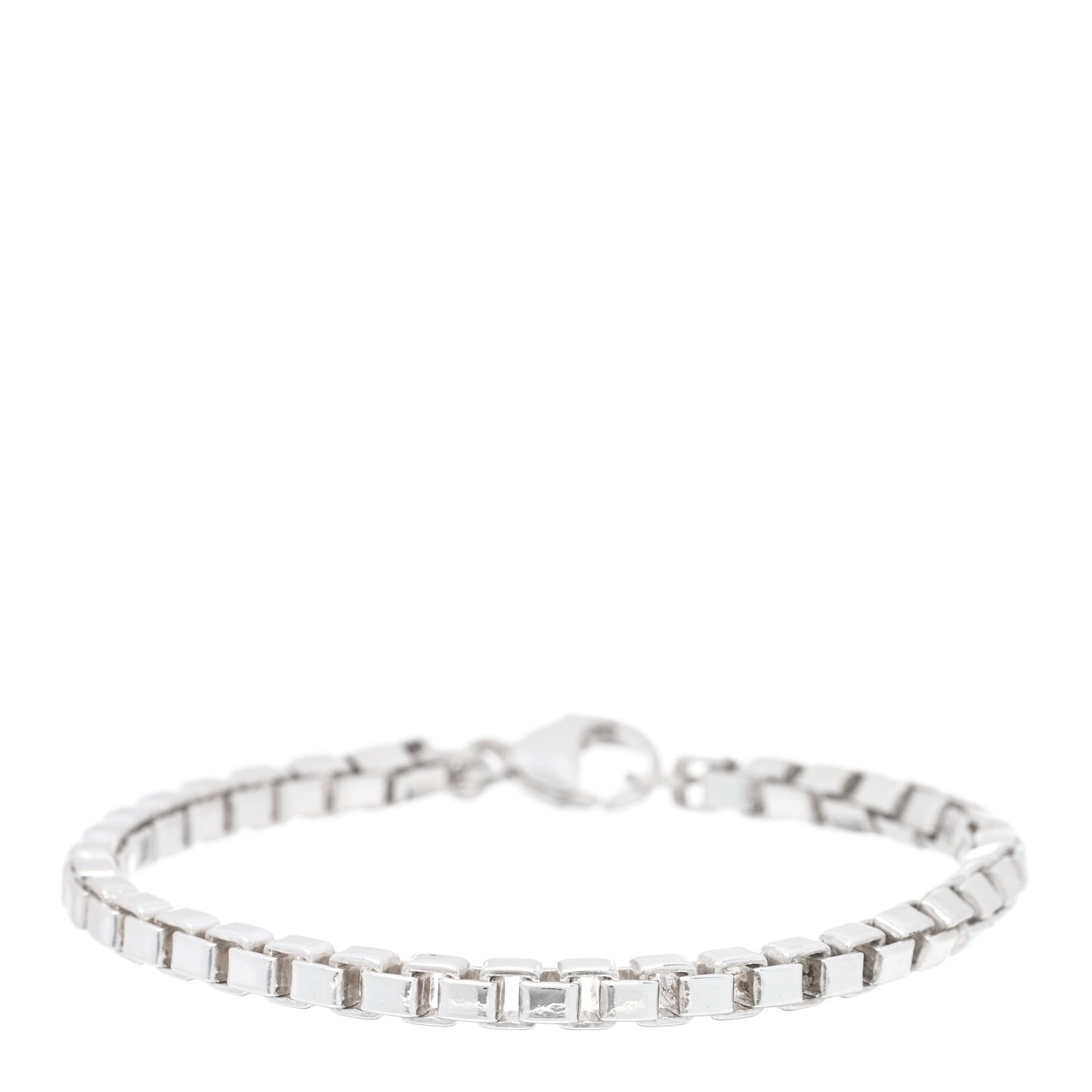 Sterling Silver 4mm Venetian Link Bracelet