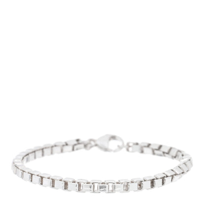 Tiffany Sterling Silver 4mm Venetian Link Bracelet 1 of 3