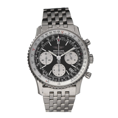 Breitling Stainless Steel 42mm Navitimer Chronograph Automatic Watch Black A23322 1 of 7
