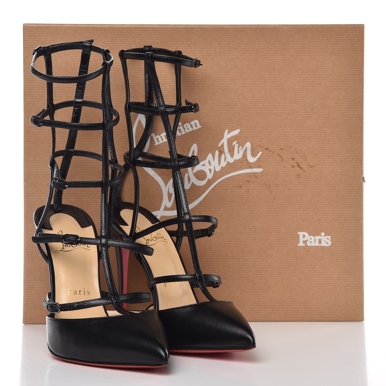 Christian Louboutin Kid Kadreyana 100 Pumps 38 Black 8 of 8