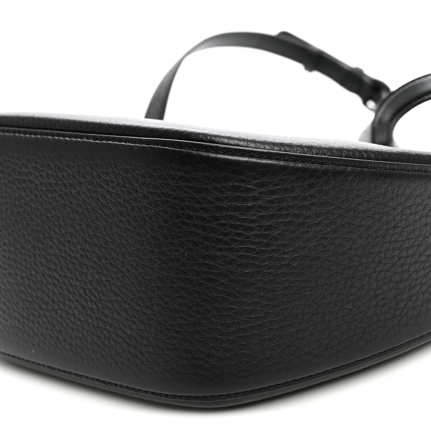 Valentino Garavani Grainy Calfskin Monochrome Small Vlogo Moon Hobo Bag Black 10 of 10