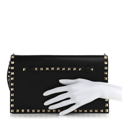 Valentino Garavani Nappa Rockstud Wristlet Clutch Black 2 of 13