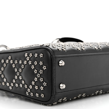 Christian Dior Lambskin Cannage Lucky Star Studded Mini Lady Dior Black Black 9 of 13