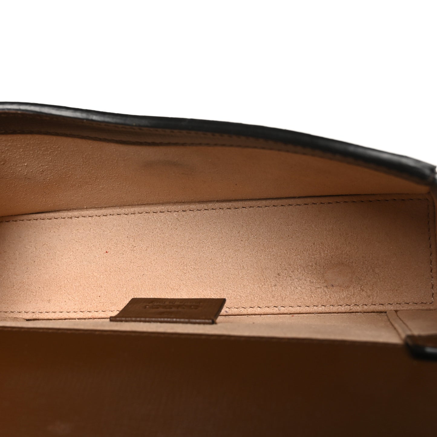 GG Supreme Monogram Mini Horsebit 1955 Shoulder Bag Beige Brown Sugar