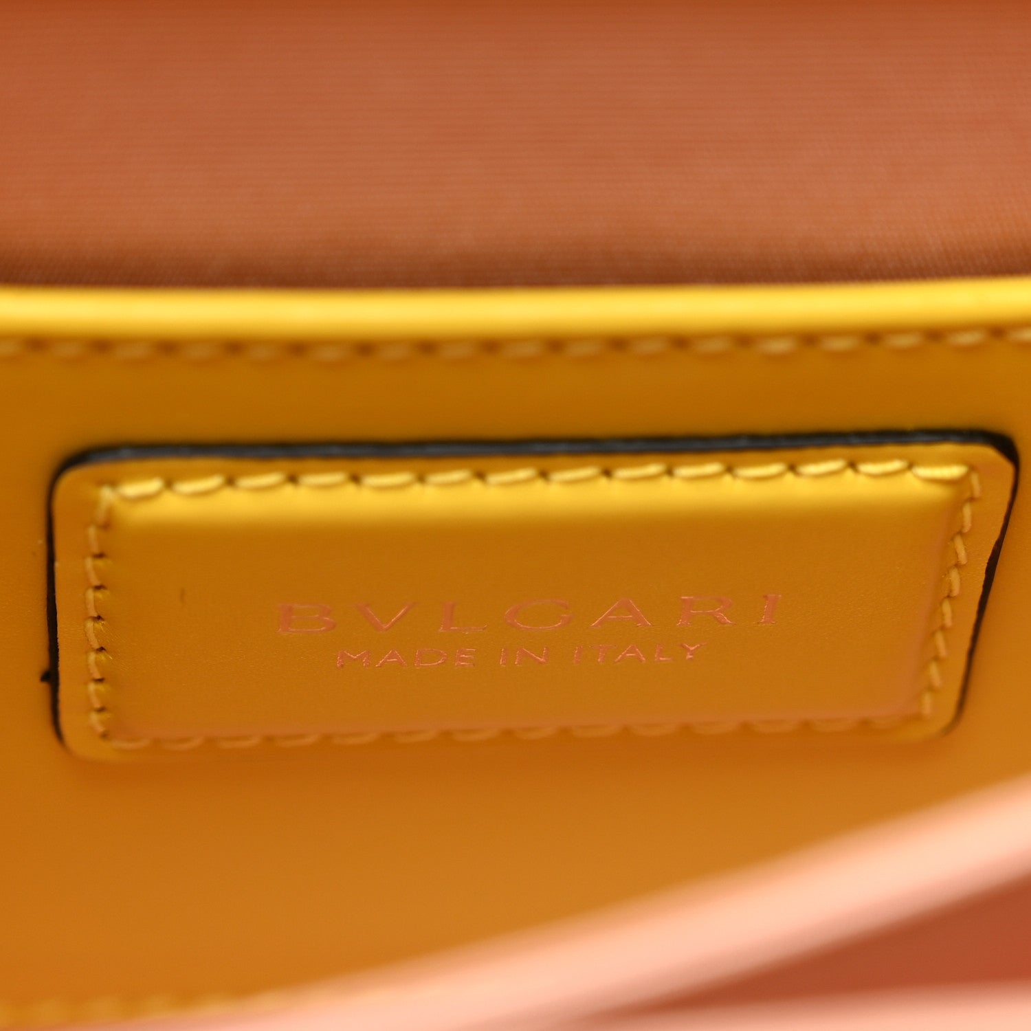 Bulgari Calfskin Serpenti Forever Top Handle Yellow 7 of 9