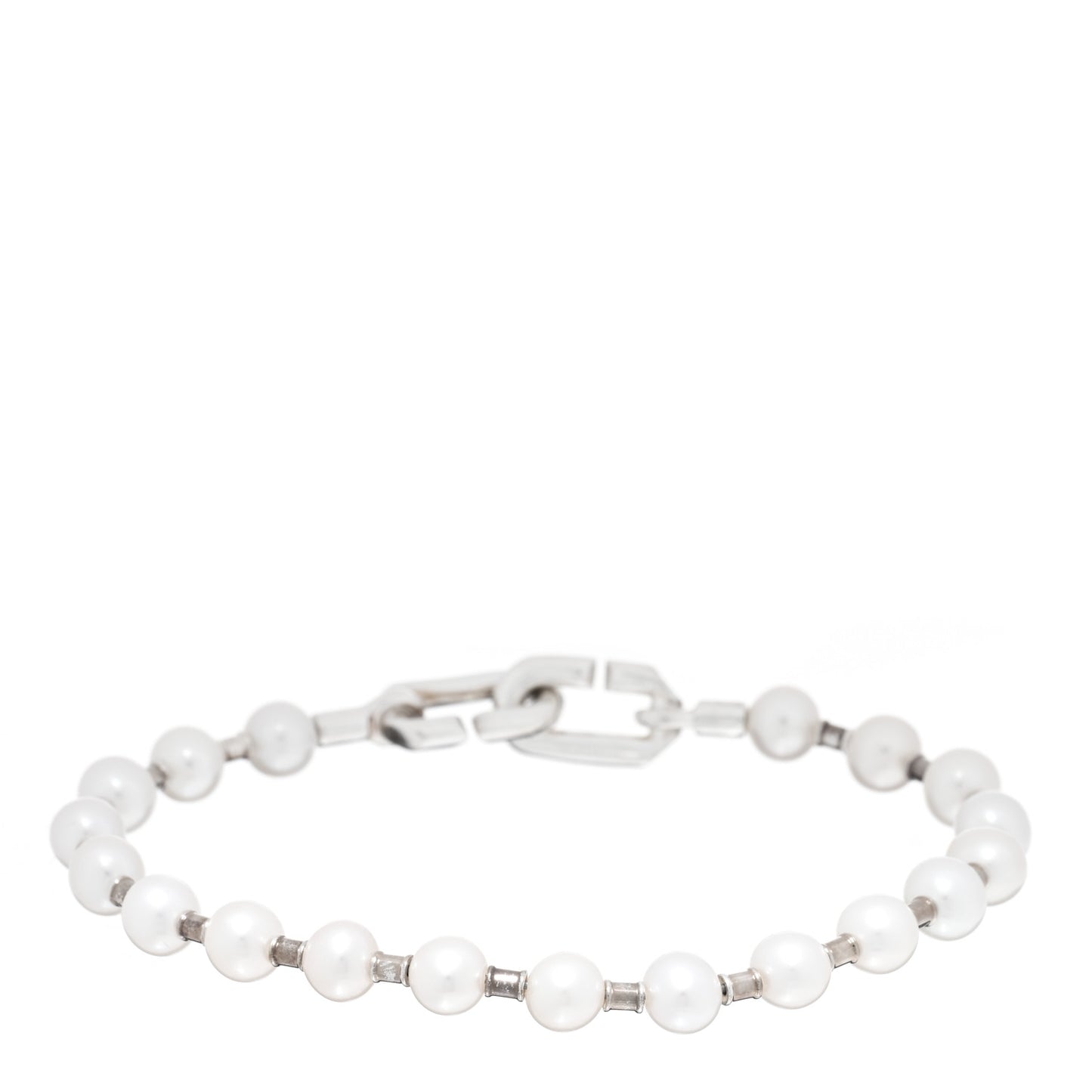 Sterling Silver Pearl 5-6mm HardWear Bracelet