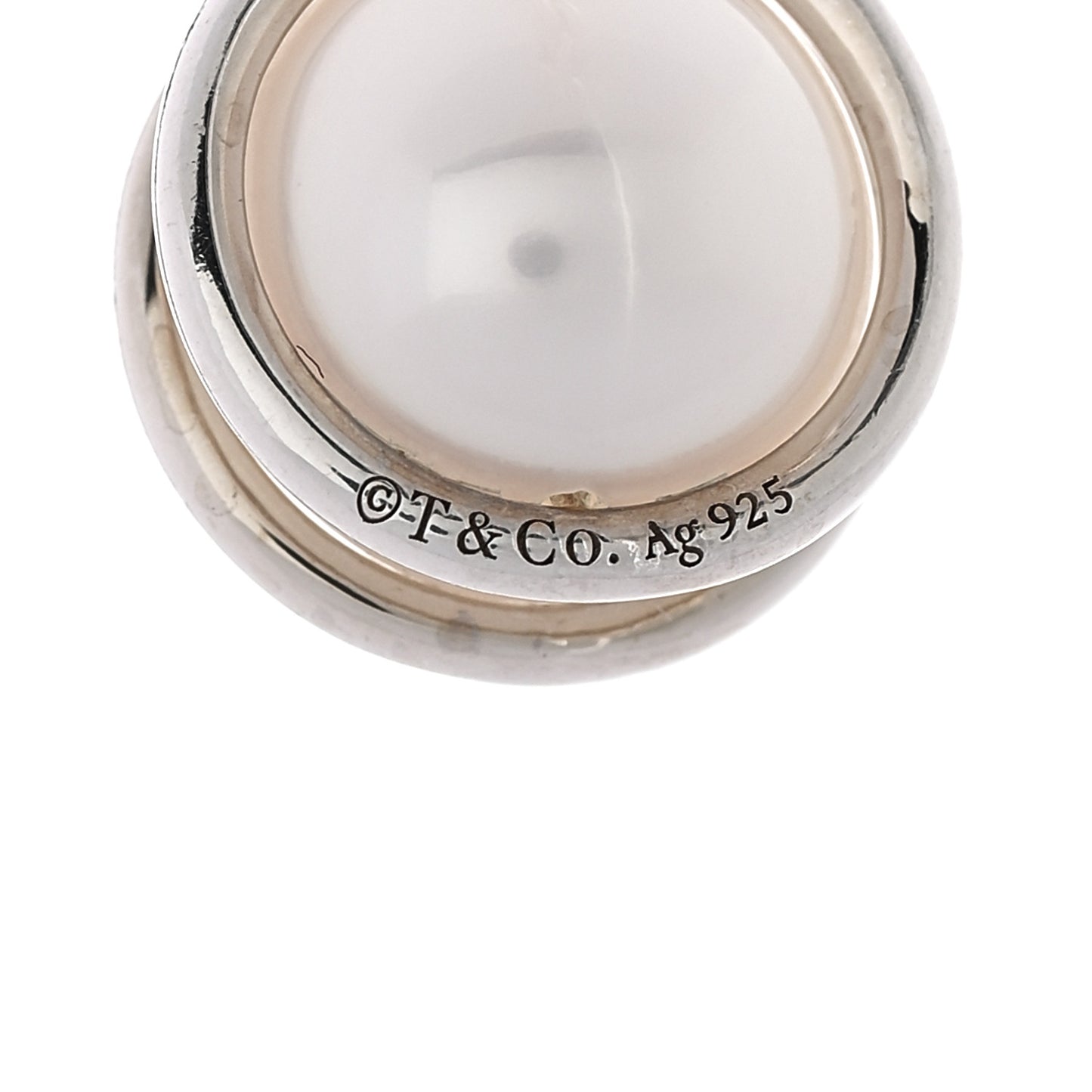 Sterling Silver Cultured Pearl HardWear Link Bracelet