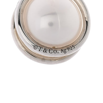 Tiffany Sterling Silver Cultured Pearl HardWear Link Bracelet 3 of 4
