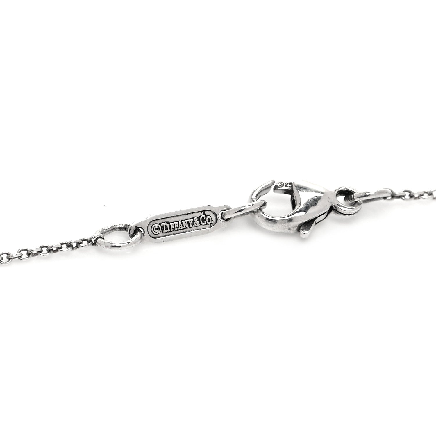 Tiffany Sterling Silver 1837 Circle Lock Necklace 6 of 6