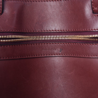 Celine Supple Calfskin Tie Knot Twisted Tote Burgundy 7 of 13