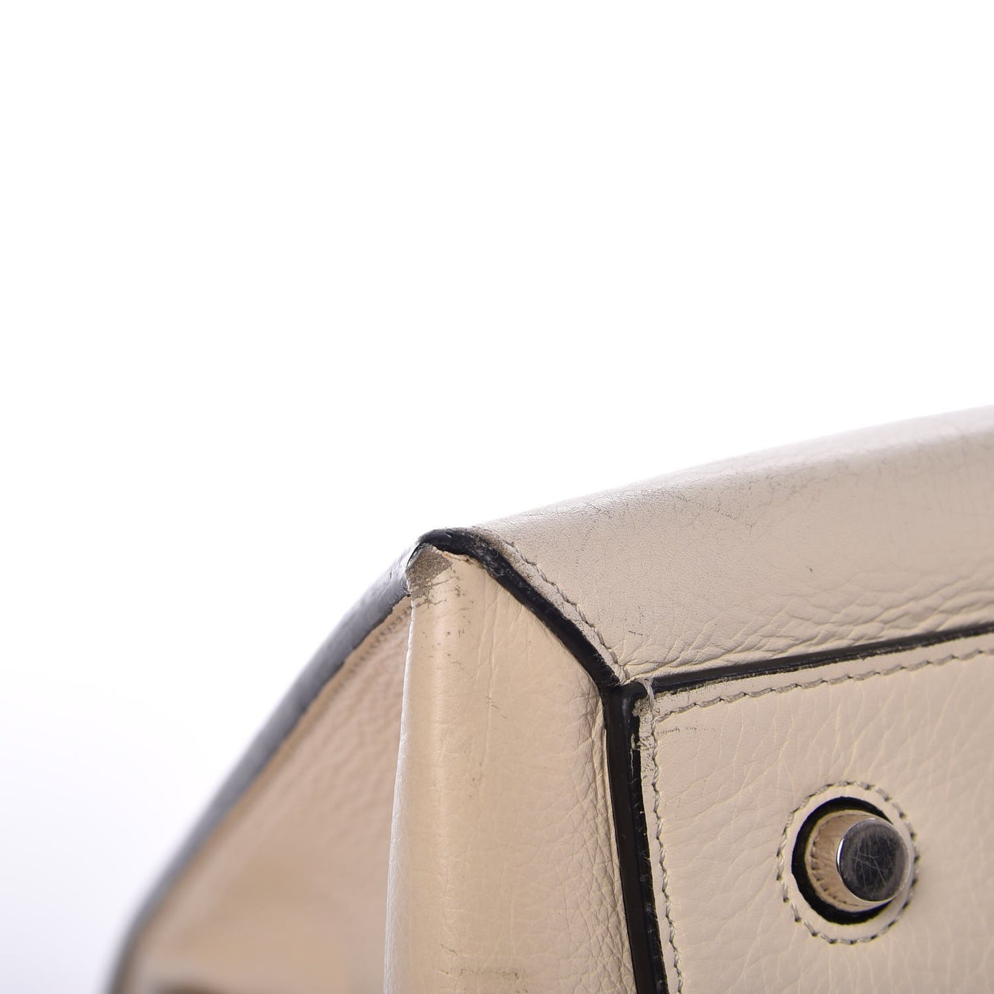 Grained Calfskin Large Edge Shoulder Bag