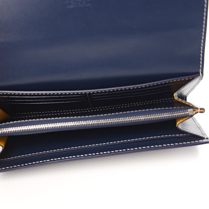 Goyard Goyardine Varenne Long Wallet Navy 5 of 5