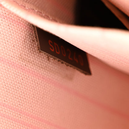 Louis Vuitton Damier Ebene Neverfull MM GM Pochette Rose Ballerine 8 of 12