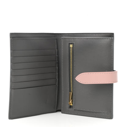 Celine Grained Calfskin Medium Multifunction Strap Wallet Grey Vintage Pink 5 of 8