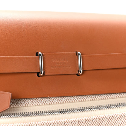 Hermes Military Toile Vache Hunter Herbag Zip Retourne 20 Ecru Beige Fauve 6 of 11