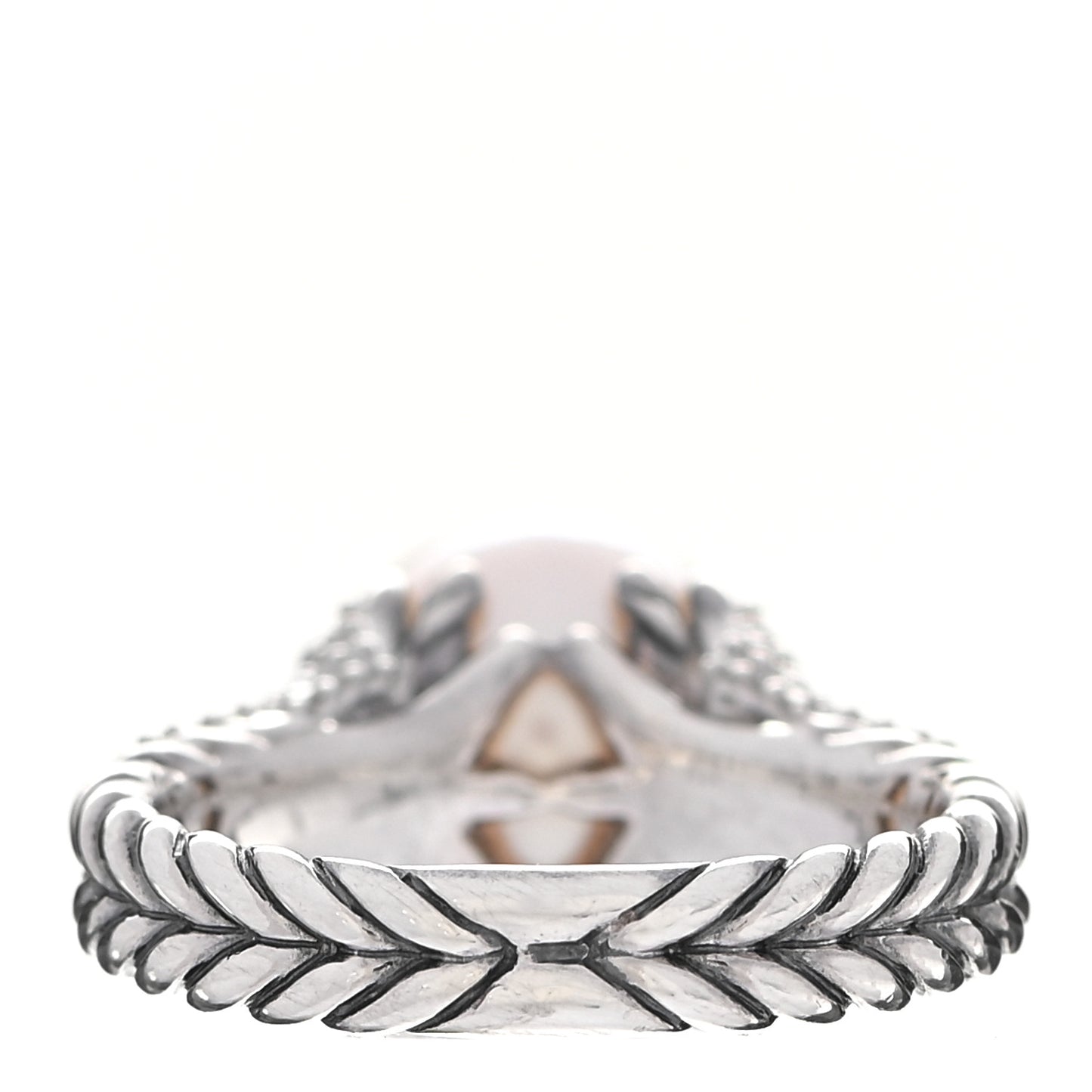 Sterling Silver Diamond Pearl Starburst Ring 52 6