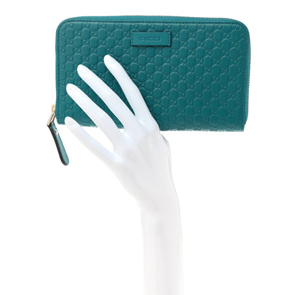 Gucci Microguccissima Zip Around Wallet Deep Cobalt 2 of 8