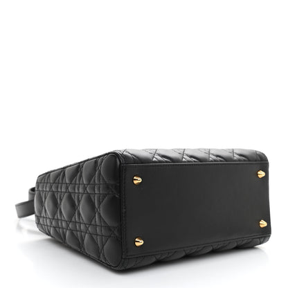 Christian Dior Lambskin Cannage Medium Lady Dior Black 4 of 9