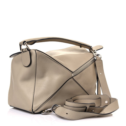Loewe Calfskin Medium Puzzle Bag Light Oat 2 of 10