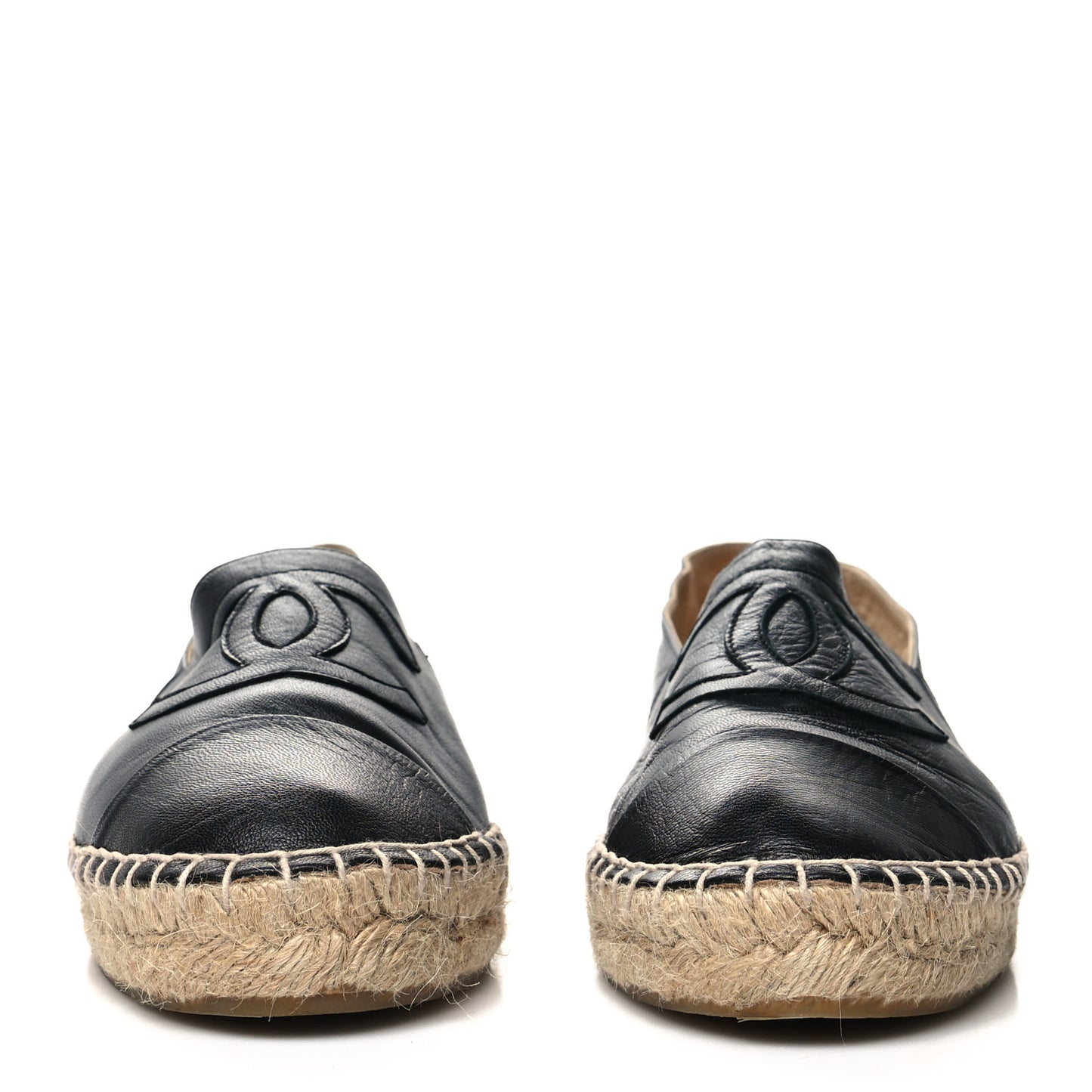 Lambskin CC Espadrilles 41 Black