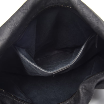 Gucci Denim Monogram Hobo Black 6 of 25