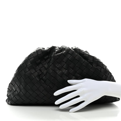 Bottega Veneta Nappa Maxi Intreccio The Pouch Oversized Clutch Black 2 of 10