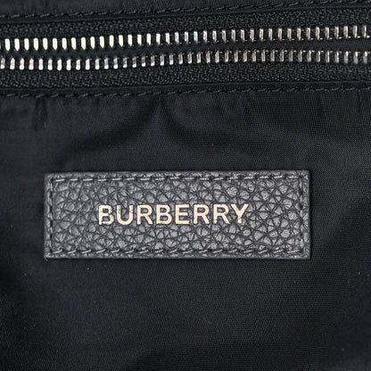 Burberry Calfskin Logo Embossed Backpack Charcoal Grey 6 of 8