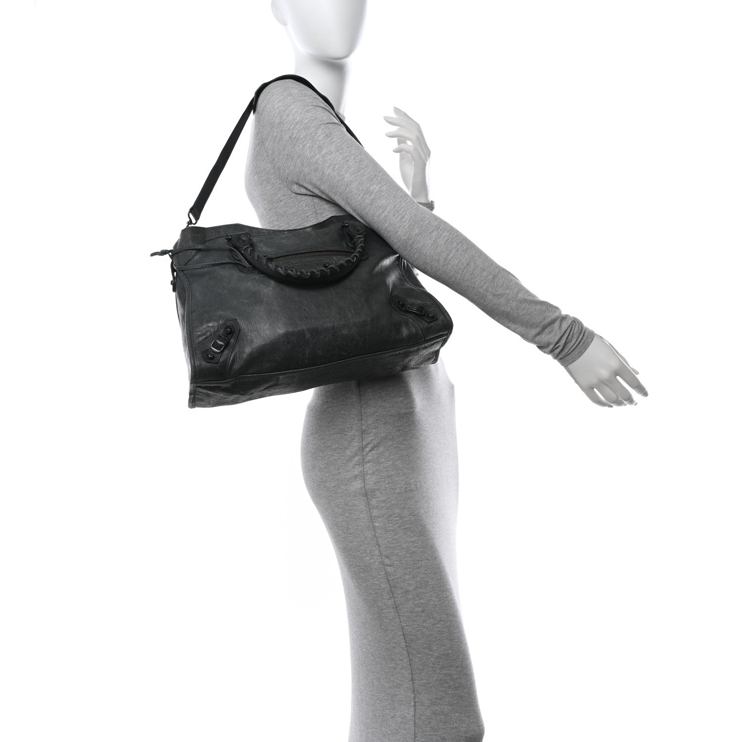 Balenciaga Agneau Classic Hardware City Plomb 2 of 17