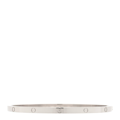 Cartier 18K White Gold Small LOVE Bracelet 19 1 of 4