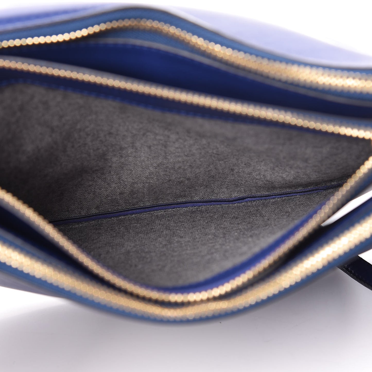 Lambskin Large Trio Crossbody Bag Indigo