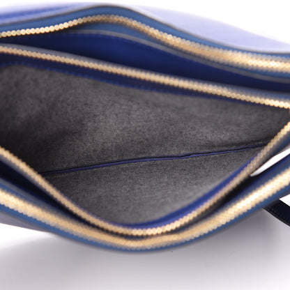Celine Lambskin Large Trio Crossbody Bag Indigo 7 of 14