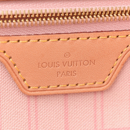 Louis Vuitton Damier Azur Neo Neverfull MM Rose Ballerine 7 of 13