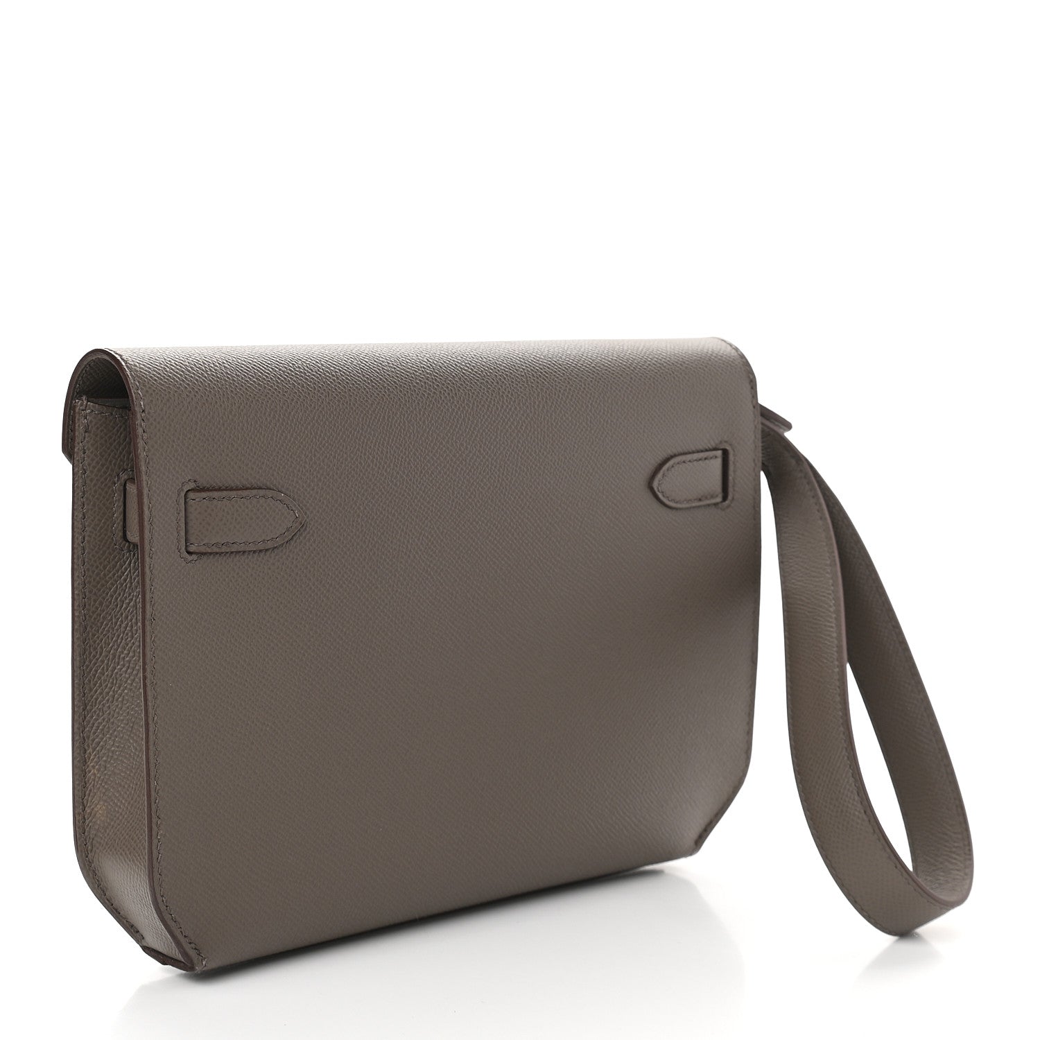 Hermes Epsom Kelly Depeches 25 Pouch Etain 3 of 9