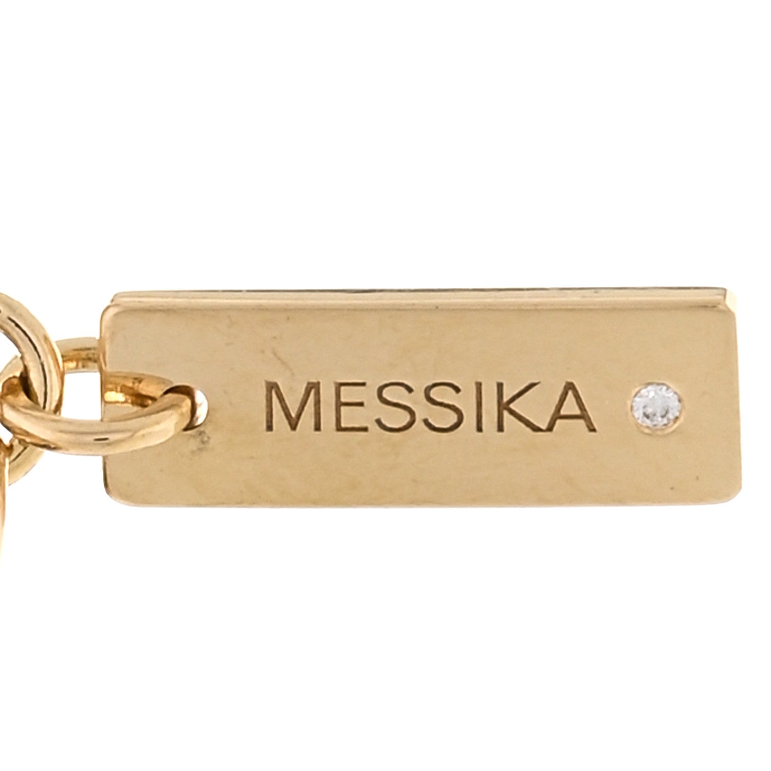 Messika 18K Yellow Gold Diamond Lapis Lazuli PM Lucky Move Pendant Necklace 4 of 5