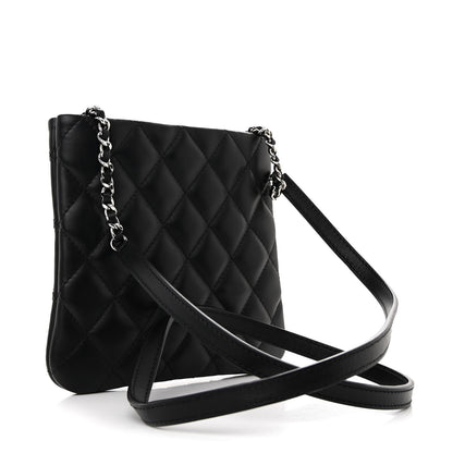 Chanel Lambskin Quilted Crossbody Bag Black 3 of 11