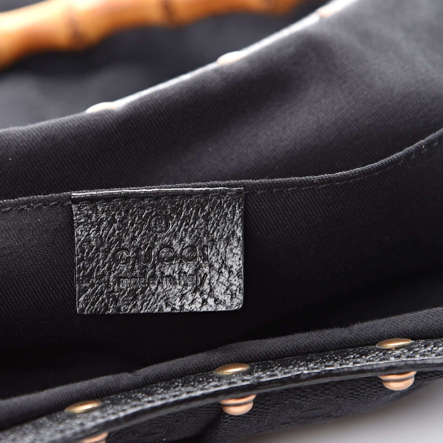 Monogram Bamboo Small Handbag Black