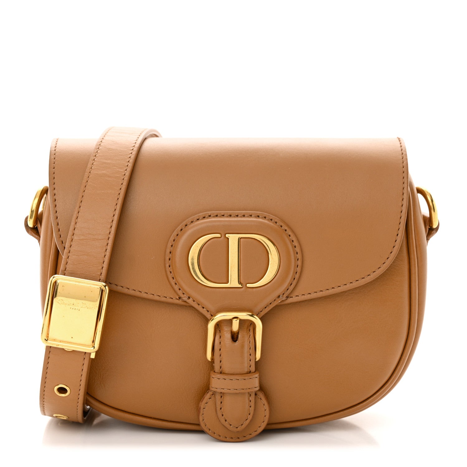 Christian Dior Box Calfskin Small Bobby Flap Camel 1 of 12