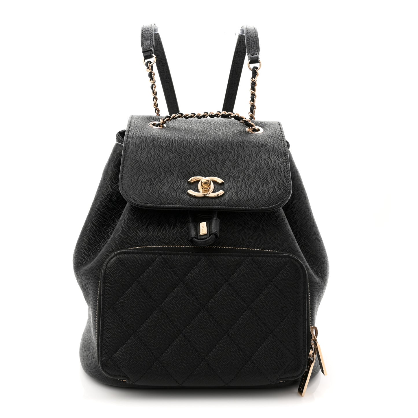 Caviar Quilted Business Affinity Backpack Black