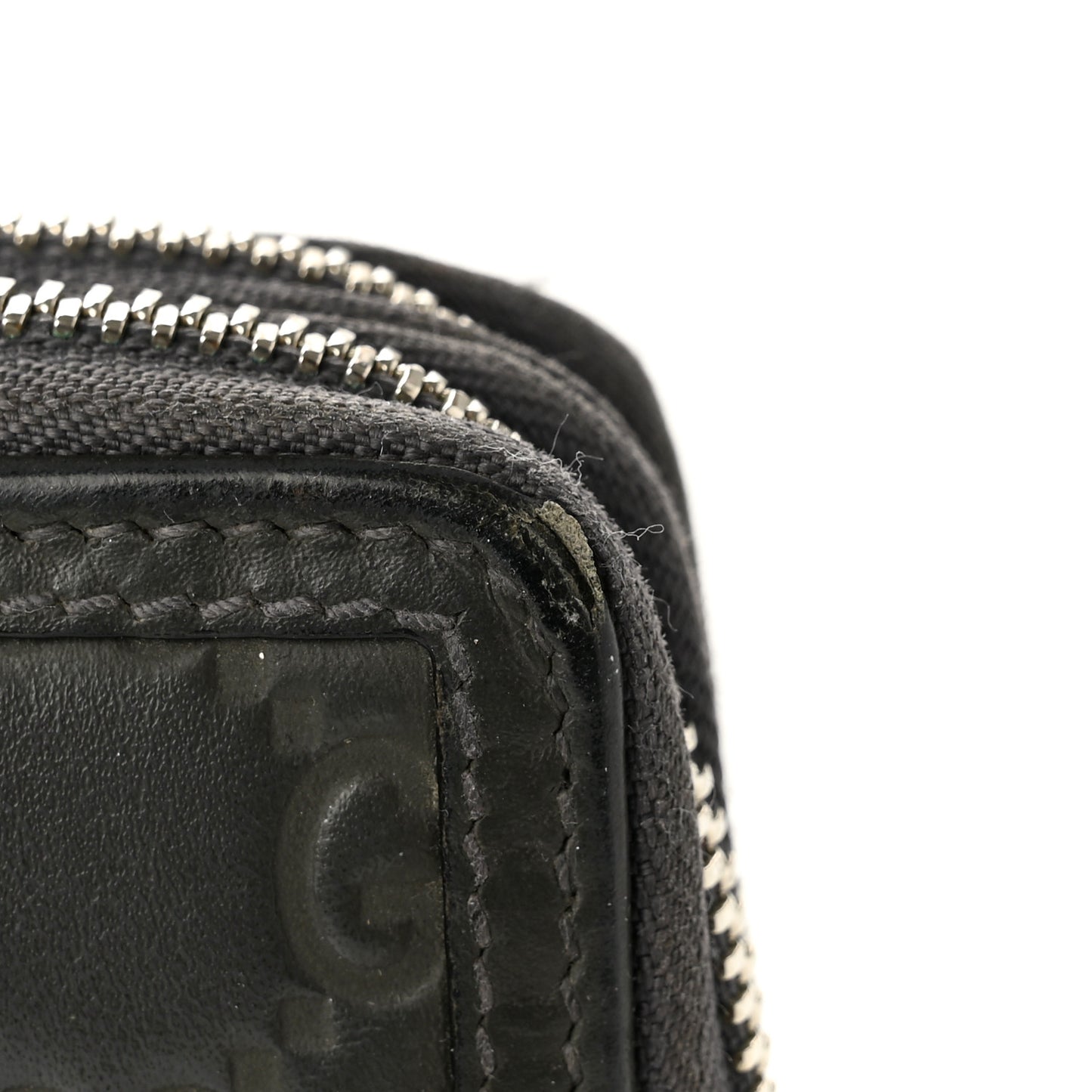 Guccissima Signature Travel Document Case Grey