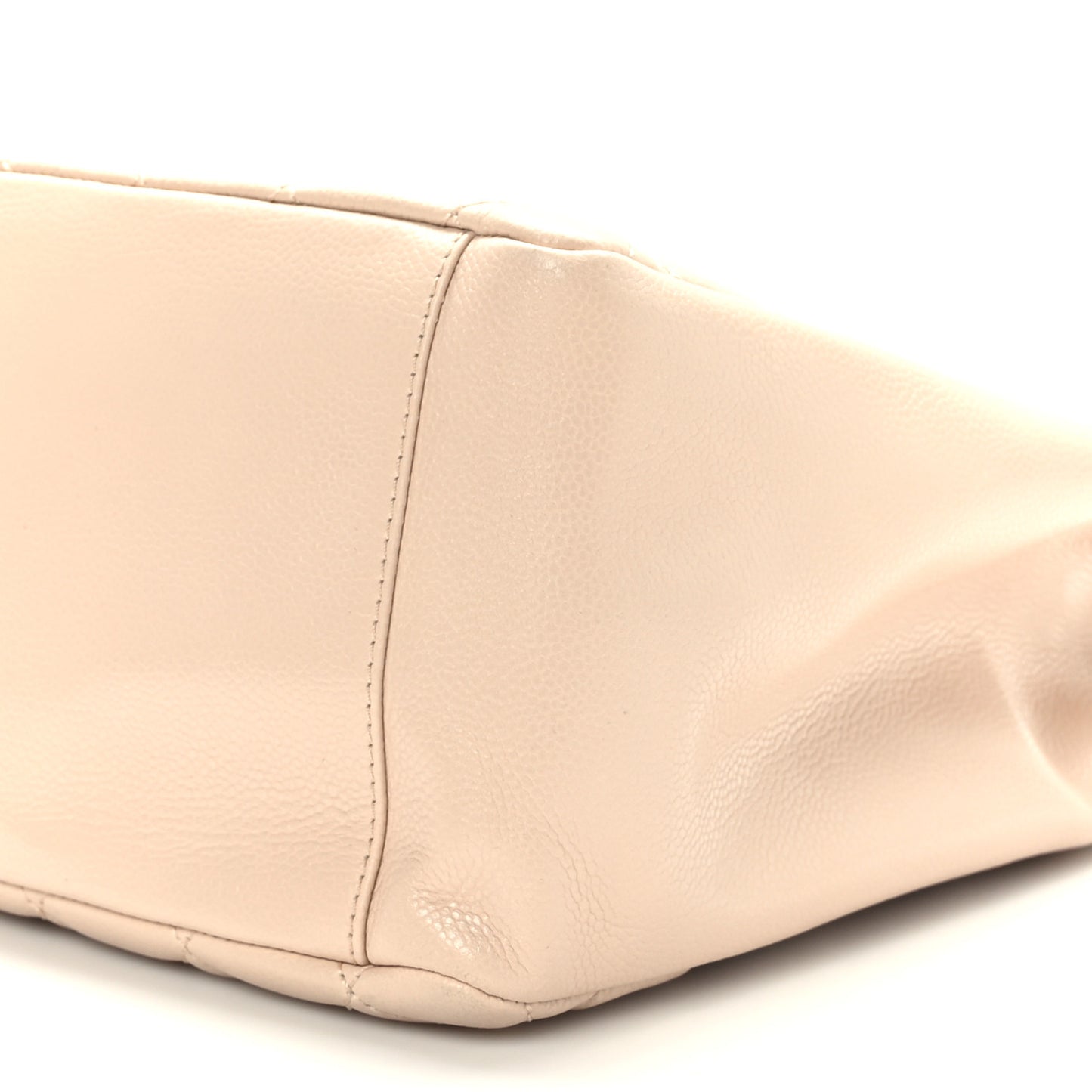 Caviar Quilted Grand Shopping Tote GST Beige